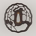 Sword Guard (Tsuba), Iron, copper, Japanese