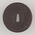 Sword Guard (Tsuba), Iron, gold, copper, Japanese