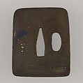 Sword Guard (Tsuba), Copper-silver alloy (shibuichi), gold, silver, copper, Japanese