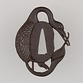 Sword Guard (Tsuba), Iron, copper, Japanese