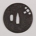 Sword Guard (Tsuba), Iron, copper, Japanese