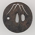 Sword Guard (Tsuba), Iron, copper, Japanese