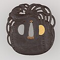 Sword Guard (Tsuba), Iron, copper, Japanese