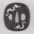 Sword Guard (Tsuba), Iron, copper, Japanese