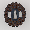 Sword Guard (Tsuba), Copper, copper-gold alloy (shakudō), Japanese