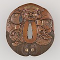 Sword Guard (Tsuba), Copper, Japanese