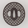 Sword Guard (Tsuba), Iron, copper, Japanese