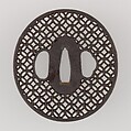 Sword Guard (Tsuba), Iron, copper, Japanese