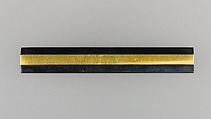 Knife Handle (Kozuka), Copper-gold alloy (shakudō), gold, Japanese
