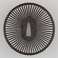 Sword Guard (Tsuba), Iron, copper, Japanese