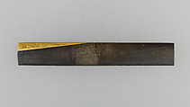 Knife Handle (Kozuka), Copper-silver alloy (shibuichi), gold, Japanese