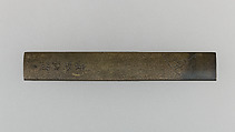 Knife Handle (Kozuka), Copper-silver alloy (shibuichi), gold, Japanese