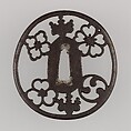 Sword Guard (Tsuba), Iron, copper, Japanese