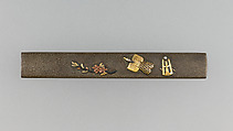 Knife Handle (Kozuka), Copper-silver alloy (shibuichi), gold, copper, silver, copper-gold alloy (shakudō), Japanese