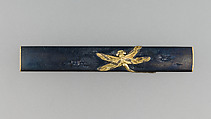 Knife Handle (Kozuka), Copper-gold alloy (shakudō), gold, copper-silver alloy,(shibuichi), Japanese