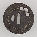 Sword Guard (Tsuba), Iron, brass, copper, Japanese