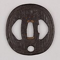 Sword Guard (Tsuba), Iron, copper, Japanese