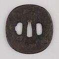 Sword Guard (Tsuba), Iron, copper, Japanese