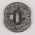Sword Guard (Tsuba), Iron, copper, copper alloy (brass), Japanese