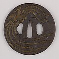 Sword Guard (Tsuba), Iron, brass, copper, Japanese