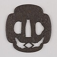 Sword Guard (Tsuba), Iron, copper, Japanese