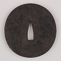 Sword Guard (Tsuba), Iron, copper, Japanese