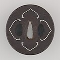Sword Guard (Tsuba), Iron, copper-gold alloy (shakudō), copper, Japanese