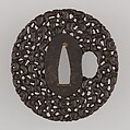 Sword Guard (Tsuba), Iron, gold, Japanese