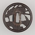 Sword Guard (Tsuba), Iron, copper, Japanese