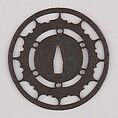 Sword Guard (Tsuba), Attributed to the Katchūshi school (Japanese), Iron, copper, Japanese