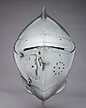 Close-Helmet for the Tilt, Steel, leather, textile, Austrian, Innsbruck