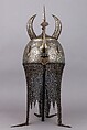 Helmet (Khula Khud), Steel, gold, silver, Persian