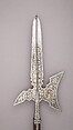 Halberd with the Arms of Liechtenstein Family, Steel, wood, gold, Austrian