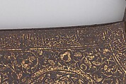 Ax, Steel, gold, wood, Syrian