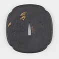Sword Guard (<i>Tsuba</i>), Iron, gold, copper, Japanese