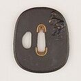 Sword Guard (Tsuba), Iron, copper, Japanese