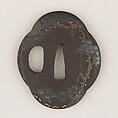 Sword Guard (Tsuba), Iron, gold, silver, copper, Japanese