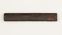 Knife Handle (Kozuka), Iron, gold, copper-gold alloy (shakudō), copper, Japanese