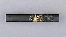 Knife Handle (Kozuka), Copper-silver alloy (shibuichi), gold, copper, Japanese