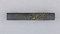Knife Handle (Kozuka), Copper-silver alloy (shibuichi), copper-gold alloy (shakudō), gold, Japanese