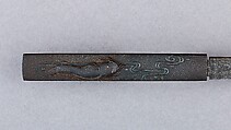 Knife Handle (Kozuka) with Blade, Iron, copper, steel, silver, gold, Japanese