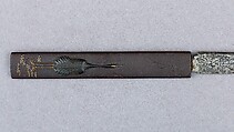 Knife Handle (Kozuka) with Blade, Iron, copper-silver alloy (shibuichi), copper-gold alloy (shakudō), gold, steel, Japanese