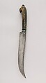 Dagger (Pesh-kabz), Steel, horn, turquoise , Indian or Persian
