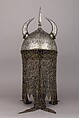 Helmet (Khula Khud), Steel, iron, copper alloy, Iranian