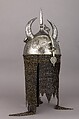 Helmet (Khula Khud), Steel, iron, copper alloy, Iranian