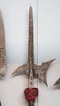 Halberd of Archduke Ferdinand II of Austria (1578–1637, Emperor from 1619), Steel, wood, textile, German