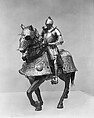 Armor for Man and Horse, Kunz Lochner (German, Nuremberg, 1510–1567), Steel, leather, copper alloy, textile, German, Nuremberg