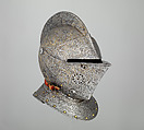 Close Helmet of Claude Gouffier (1501–1570), Steel, gold, brass, French