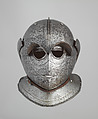 Siege Helmet, Steel, leather, Italian