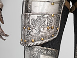 Armor of Emperor Ferdinand I (1503–1564), Kunz Lochner (German, Nuremberg, 1510–1567), Steel, brass, leather, German, Nuremberg